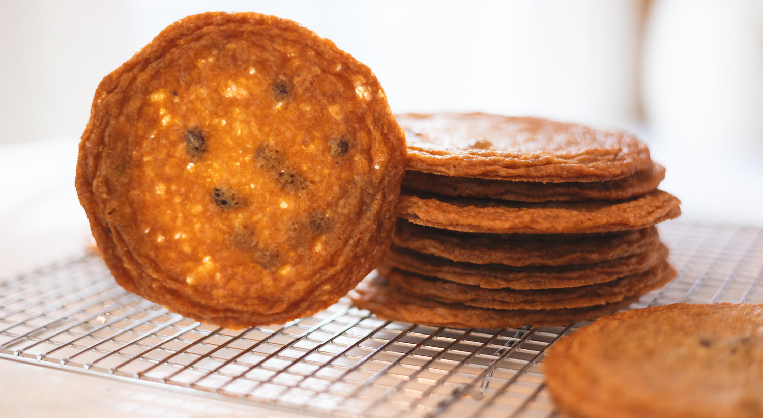 cookies on a drying rack